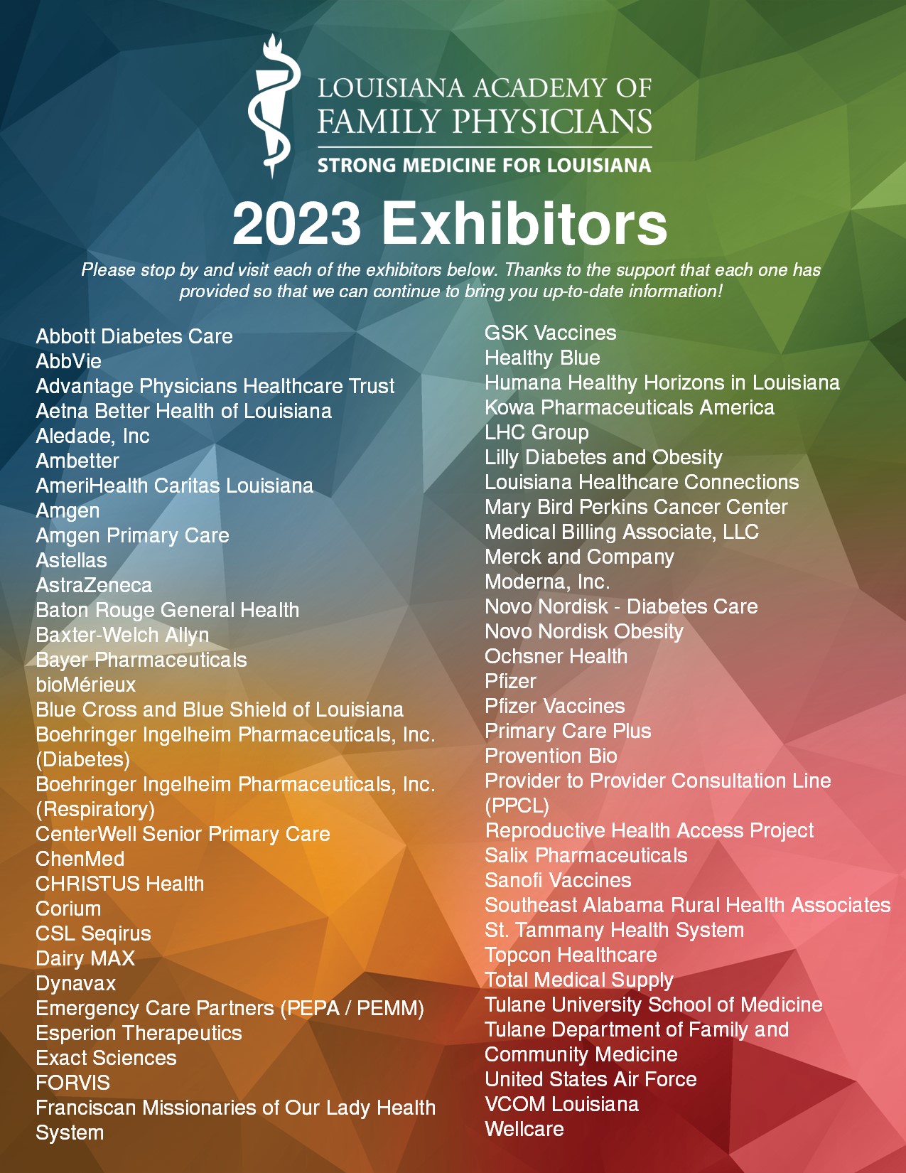 2023 Exhibitors
